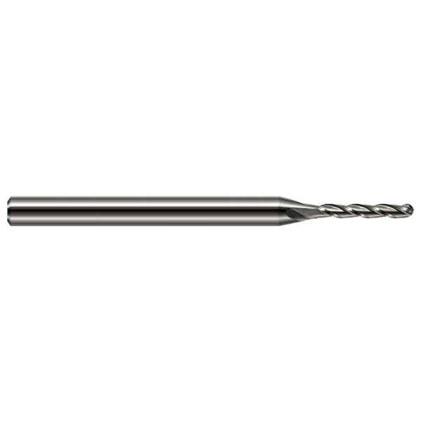 Miniature End Mill - Ball - Long Flute 0.0470" (3/64) Cutter DIA x 0.1870" (3/16) Length of Cut